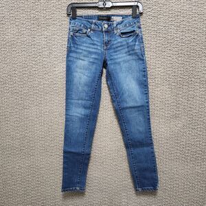 AEROPOSTALE Women's Dark Wash Jegging Skinny Jeans Stretch Size 00 Short